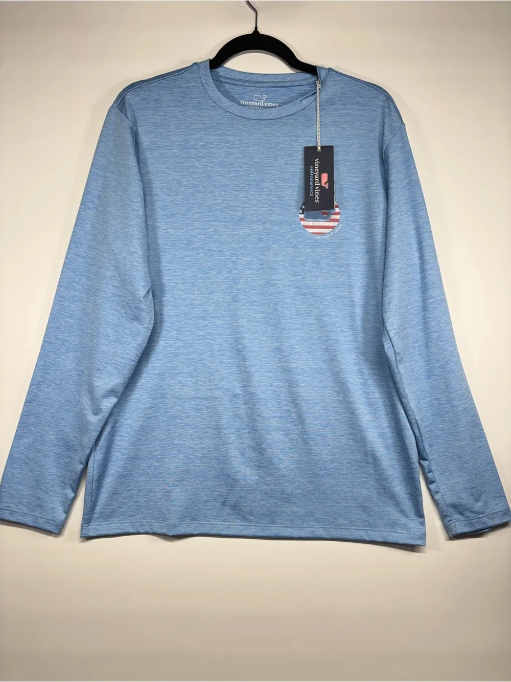 ✨Vineyard Vines Performance Long Sleeve Shirt Blue Size S - Picture 2 of 11